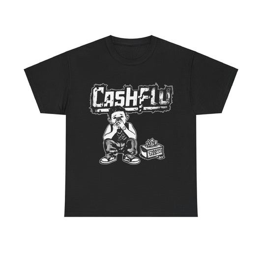 Black Unisex "CA$H FLU" T-shirt